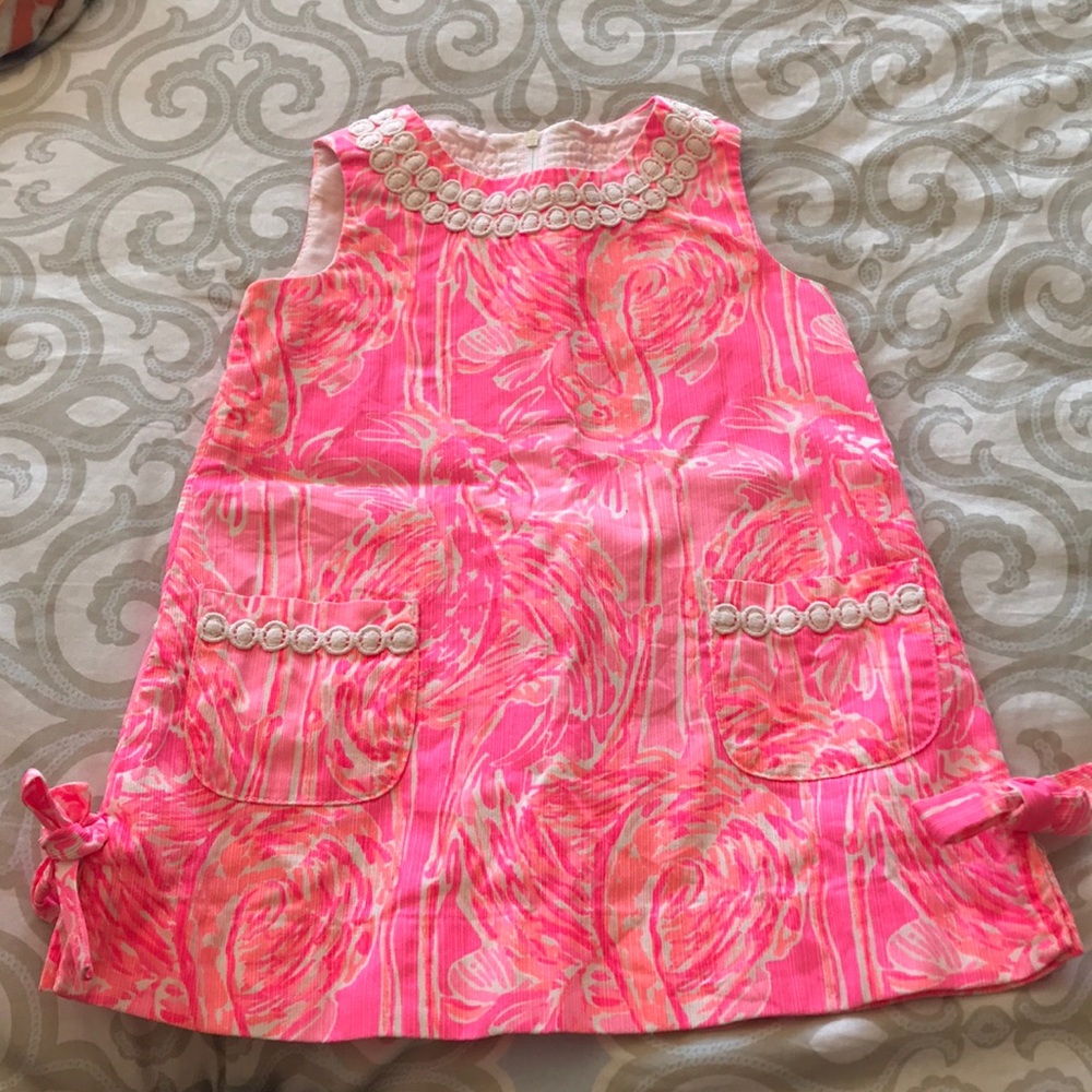 Lily Pulitzer sz 2t hot pink flamingo dress
